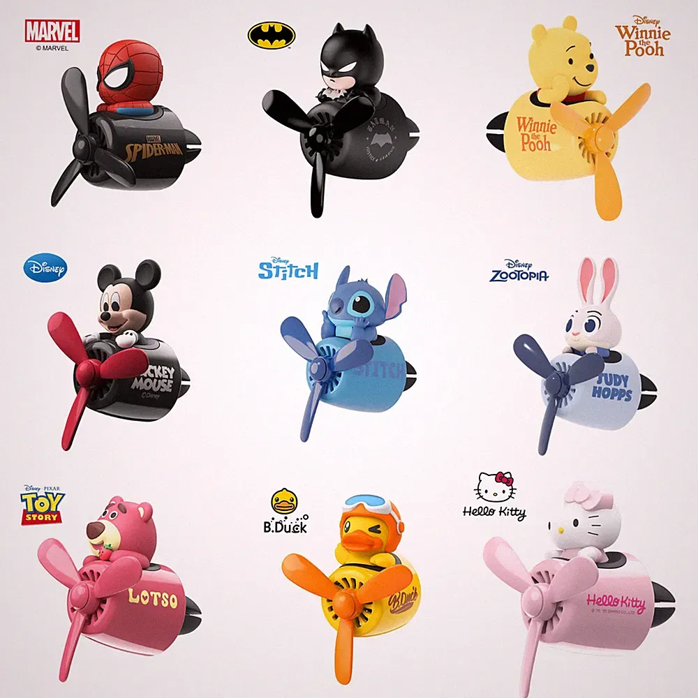 Cartoon Car Air Freshener Aromatherapy Diffuser | Vent Mounted Clip - Car Scent