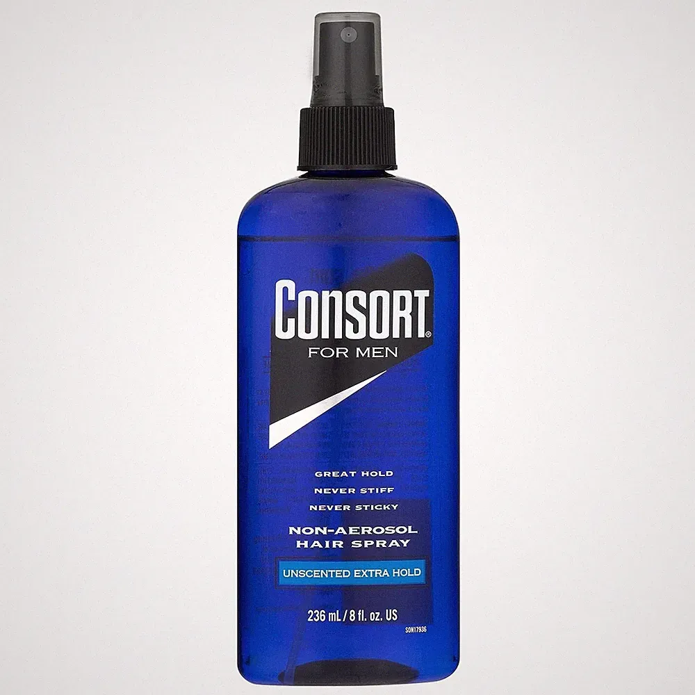 Consort For Men Unscented Extra Hold Hair Spray 8 Oz