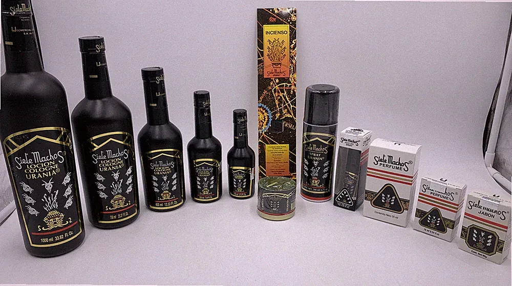 SIETE MACHOS URANIA - Jabon, Perfume, Veladora, Incienso, Locion / Cologne